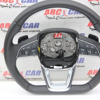 Volan din piele cu comenzi si padele AUDI Q5 2016-2026 80A419091AC, vedere frontata