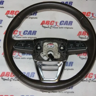Volan din piele cu comenzi si padele AUDI Q7 2015-2026 4M0419091B, vedere frontata