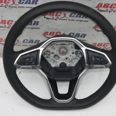 Volan din piele cu comenzi VOLKSWAGEN T-CROSS 2018-2026 2G0419089, vedere frontata