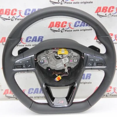 Volan din piele SEAT LEON 2012-2021 5F0419091S, vedere frontata