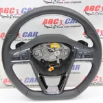 Volan din piele SEAT LEON 2012-2021 5F0419091S, vedere frontata