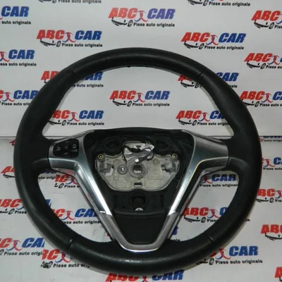 Volan piele cu comenzi FORD FIESTA 2000-2014, vedere frontata